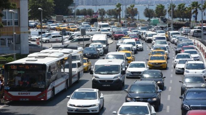 İzmir trafiğindeki araç sayısı belli oldu!