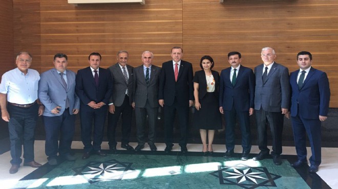 İzmirli başkanlar Cumhurbaşkanı Erdoğan ile buluştu