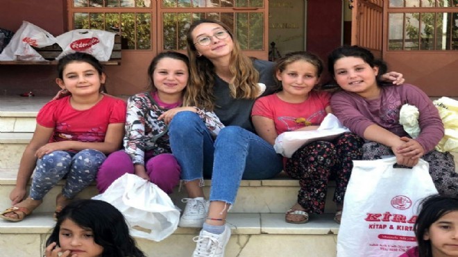 İzmirli gönüllüler köy okullarındaki çocukların yüzünü güldürdü