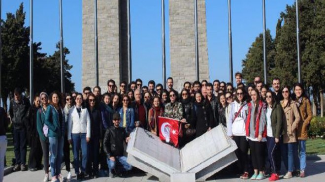İzmirli stajyer avukatlardan Çanakkale ye anlamlı ziyaret