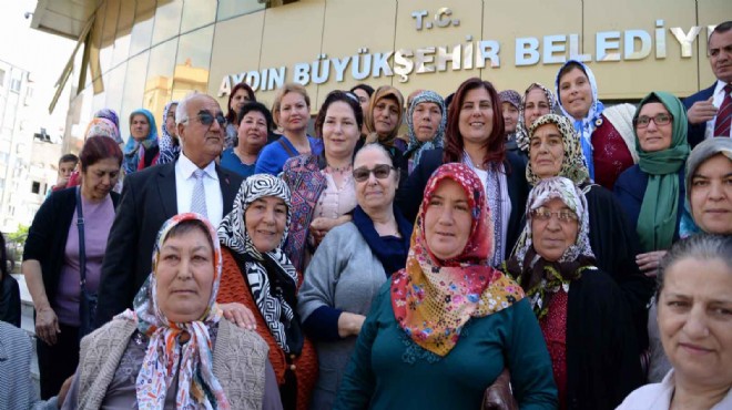 Kadın üreticilerinden Başkan Çerçioğlu’na teşekkür ziyareti