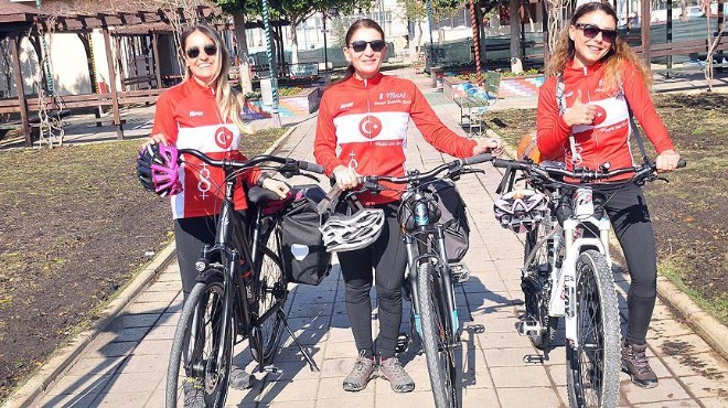 Kadınlar pedala bastı: 8 Mart ta İzmir de olacaklar