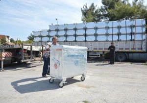 Büyükşehir den belediyelere 7 bin konteyner daha