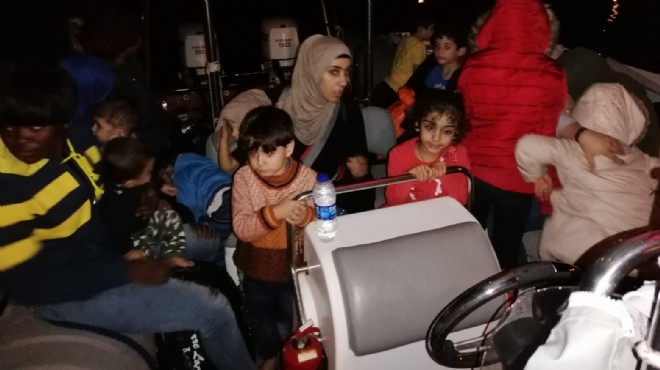 Karaburun da kaçak göçmen operasyonu: 50 gözaltı