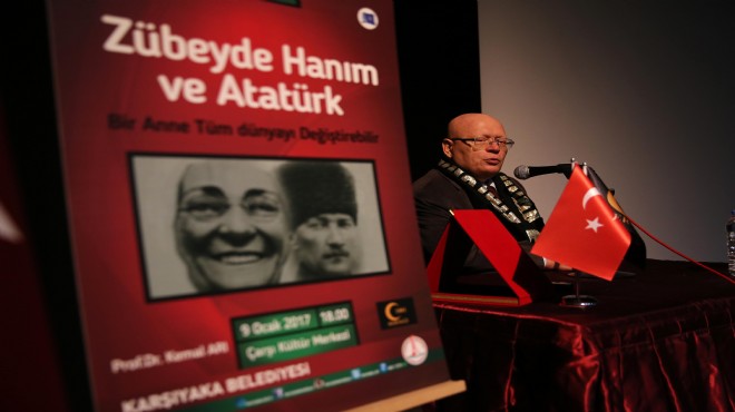 Karşıyaka da  Zübeyde Hanım ve Atatürk  paneli