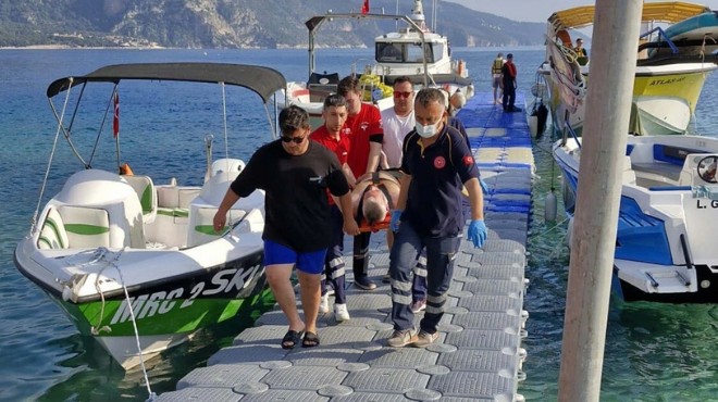 Kelebekler Vadisi nde tekneden düşen İngiliz turist kurtarıldı