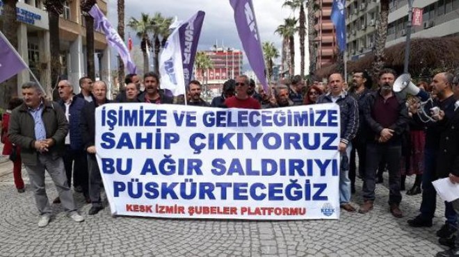 KESK ten İzmir de OHAL eylemi