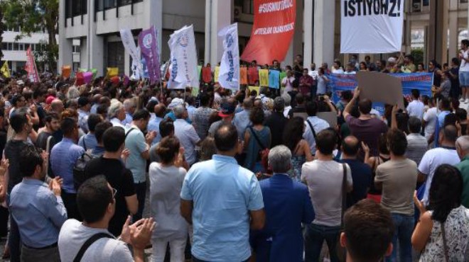 KHK ihraçları İzmir de protesto edildi