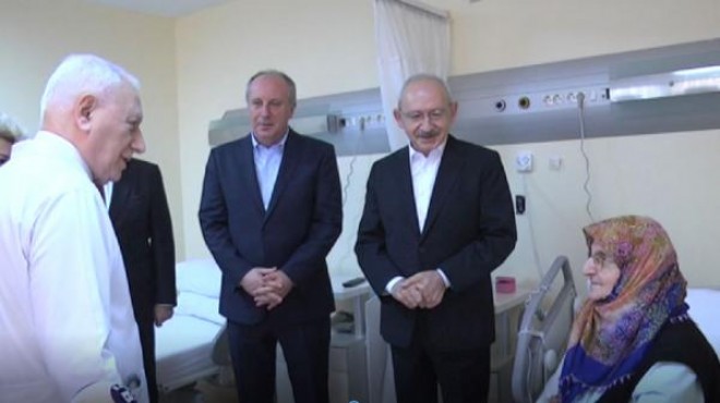 Kılıçdaroğlu, Muharrem İnce nin annesini hastanede ziyaret etti