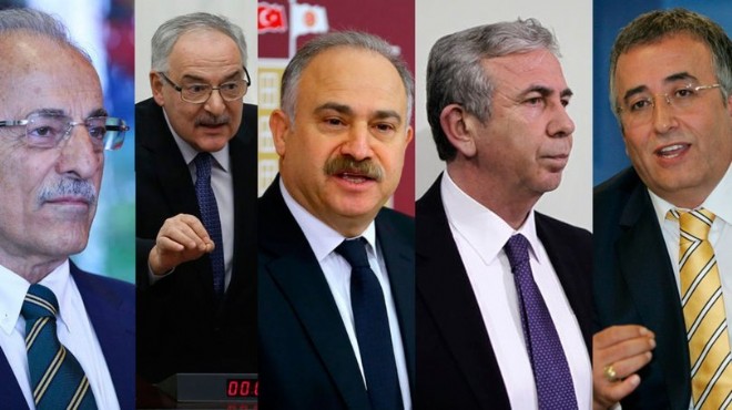 Kılıçdaroğlu nun anketinde Ankara için 5 isim!
