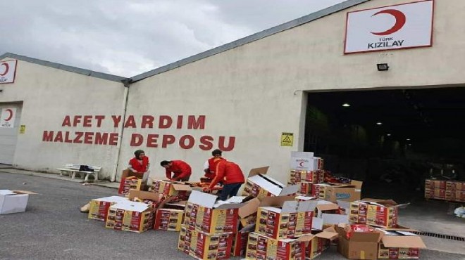 Kızılay dan İzmir de Elazığlı depremzedeler için seferberlik