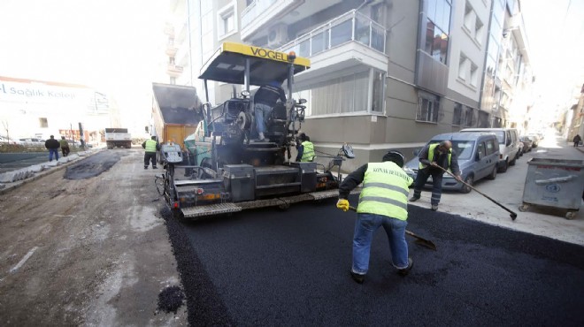 Konak sokaklarında 40 bin tonluk asfalt harekatı