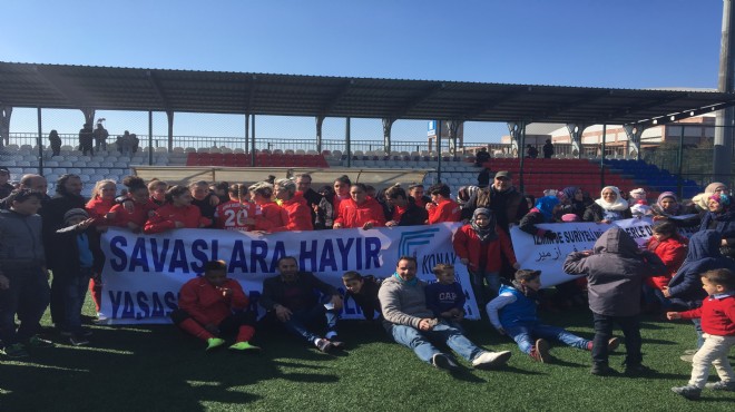 Konaklı kadın futbolculara Suriyeli sığınmacılardan destek