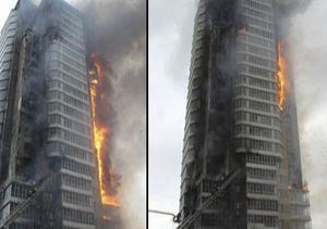 Rusya da büyük yangın: 25 katlı bina kül oldu!