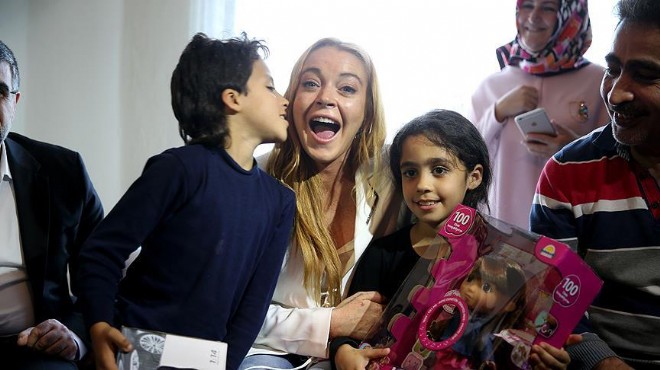 Lindsay Lohan dan Suriyeli aileye ikinci ziyaret