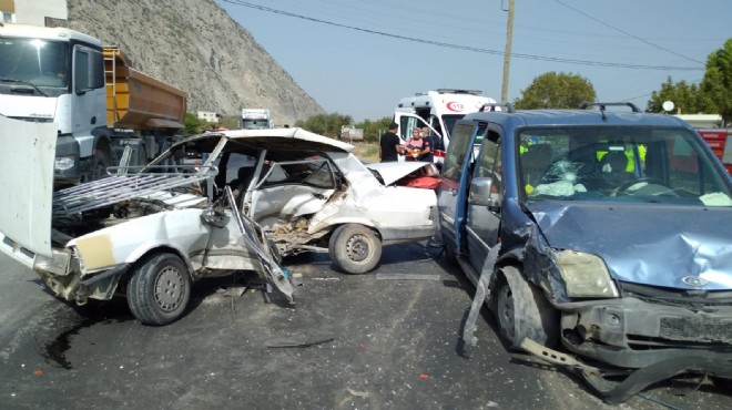 Manisa da feci kaza: 1 ölü, 3 yaralı