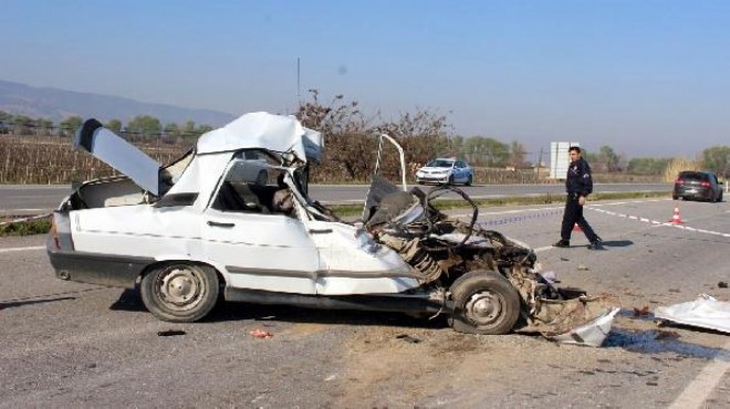 Manisa da feci kaza: 3 ölü, 2 yaralı