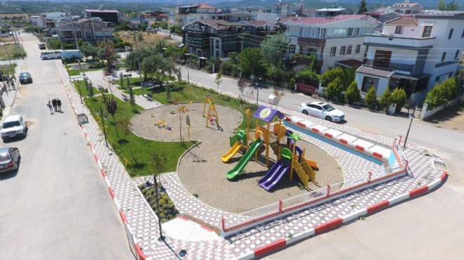 Menderes te aileler ve çocuklar için yeni park