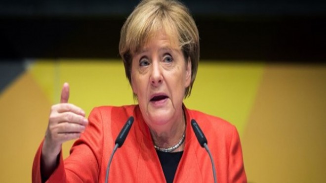 Merkel den  silah ambargosu  açıklaması