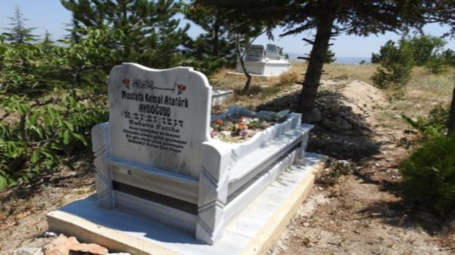 Mezar taşındaki  Atatürk  ismi jandarmayı harekete geçirdi