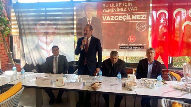 MHP li Osmanağaoğlu Bayındır dan seslendi: El ele vermenin sonuçlarını göreceğiz
