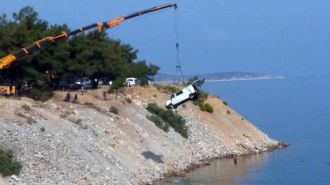 Milas ta feci kaza: Deniz kenarına park etmek isteyince...