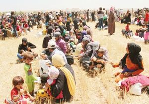 Suriye sınırında IŞİD ten kaçan Türkmen alarmı