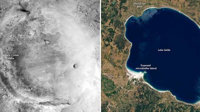 NASA dan Salda Gölü paylaşımı: Mars taki Jezero Krateri ile benzerlikler var