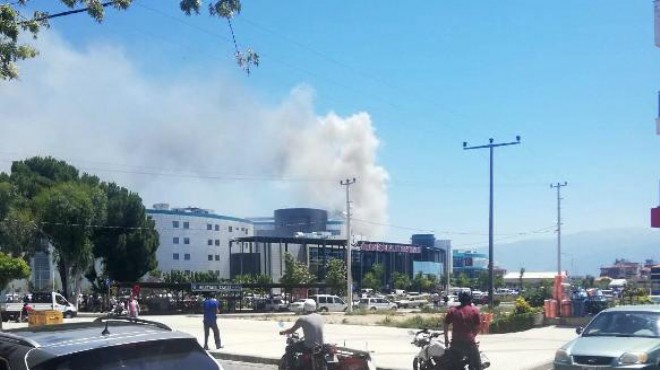 Ödemiş Devlet Hastanesi nde korkutan yangın