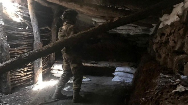 PKK nın tripleks mağarasından cephane çıktı