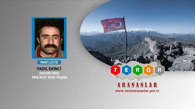 PKK nın üst düzey ismi etkisiz hale getirildi