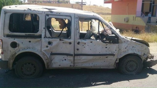 Polis aracına bombalı saldırı: 1 şehit