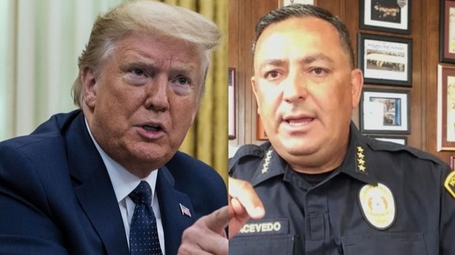 Polis şefinden Trump a: Çeneni kapat
