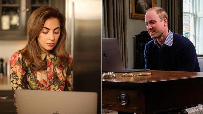 Prens William ve Lady Gaga  akıl sağlığı nı konuştu
