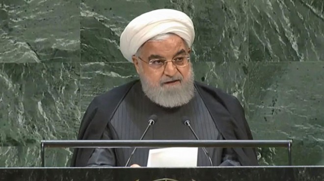 Ruhani, BM de ABD ye sert sözlerle yüklendi!