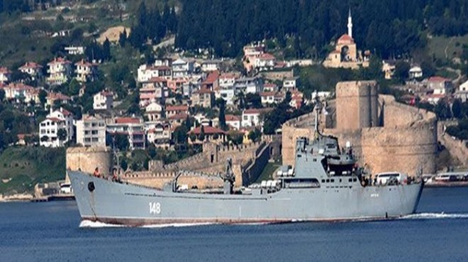 Rus savaş gemisi  Orsk  Akdeniz e iniyor