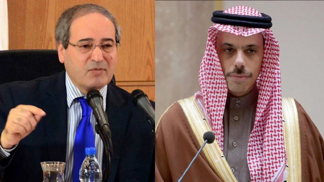 S. Arabistan ve Suriyeli dışişleri bakanları görüştü!