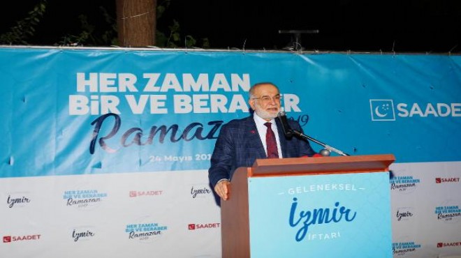 Karamollaoğlu İzmir de konuştu: Aç olanın derdini biliyoruz desek doğru olmaz