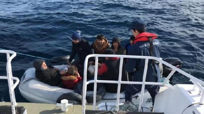 Seferihisar da 8 kaçak göçmen yakalandı