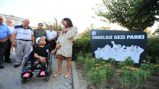 Selçuk un Engelsiz Gezi Parkı törenle açıldı