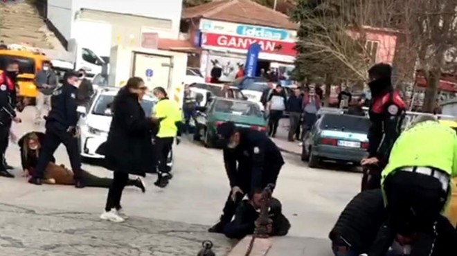 Sokak ortasında silahlı kavga: 1 i polis 2 yaralı