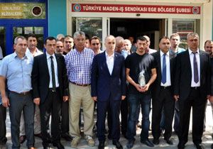 Türk-İş ten Soma ya bayram ziyareti