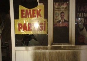Soma da HDP seçim bürosu yandı!