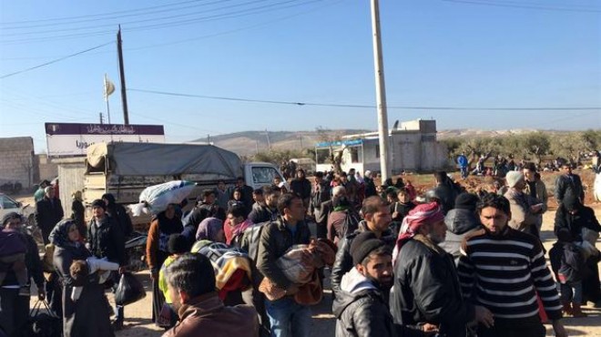 Suriye deki siviller sınıra kaçıyor