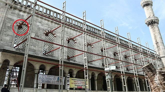 Tarihi camide tartışma yaratan restorasyon