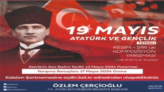 Aydın Büyükşehir Belediyesi'nden 19 Mayıs temalı ödüllü yarışma