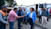 Başkan Kınay'dan işçilere ziyaret: Burası bizim evimiz