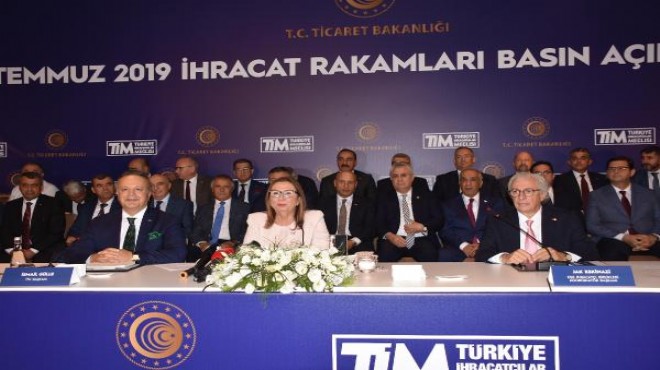 Ticaret Bakanı Pekcan İzmir de konuştu: Temmuz ayı ihracatında rekor kırdık