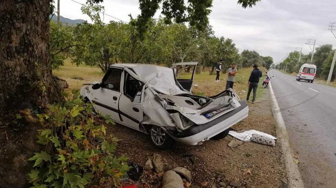 Tire de feci trafik kazası: 1 yaralı
