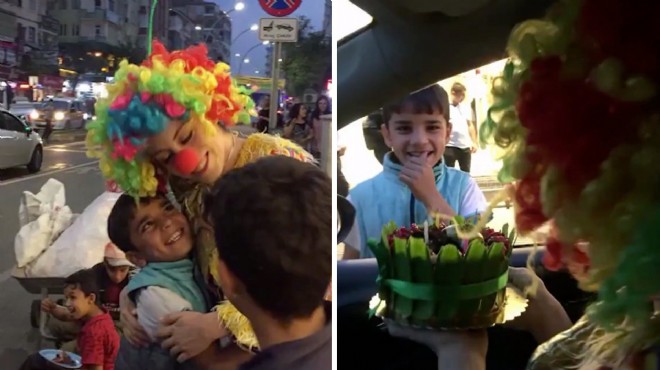 Trafikte cam silen 11 yaşındaki çocuğa doğum günü sürprizi